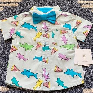 Rosie pope shark pizza shirt
